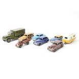 Dinky and Corgi Pre and Postwar Models, a playworn group of private, commercial and military models,