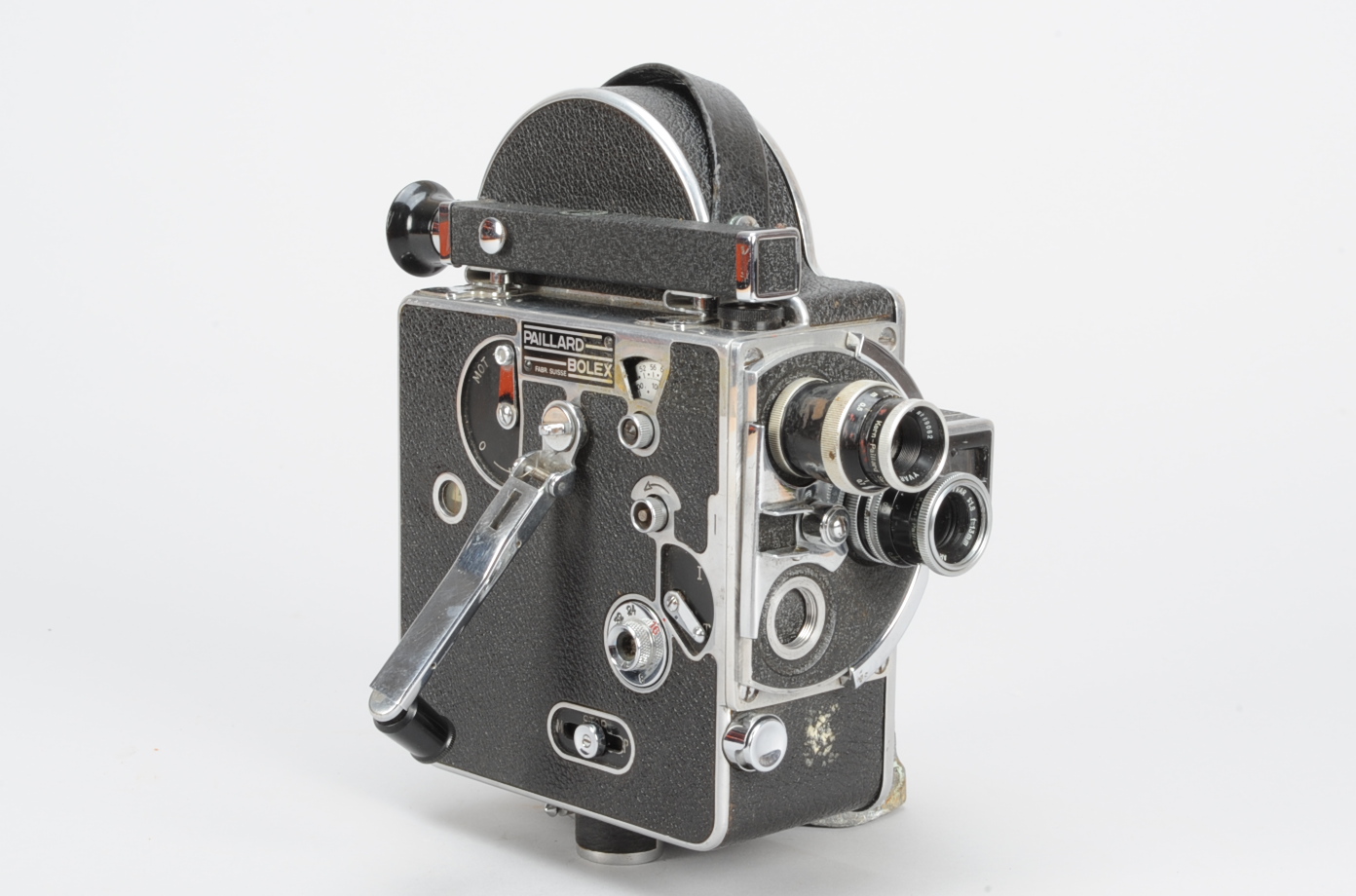 A Paillard Bolex H8 Non-Reflex Cine Camera 8mm, serial no. 63109, 1951, motor very slow,