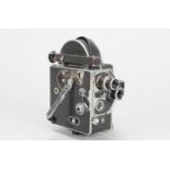A Paillard Bolex H8 Non-Reflex Cine Camera 8mm, serial no. 63109, 1951, motor very slow,