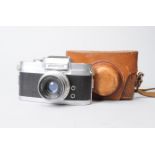 A Wrayflex 1a SLR Camera, serial no. 2946, with Wray Unilux f/2.8 50mm lens and maker's ERC, body