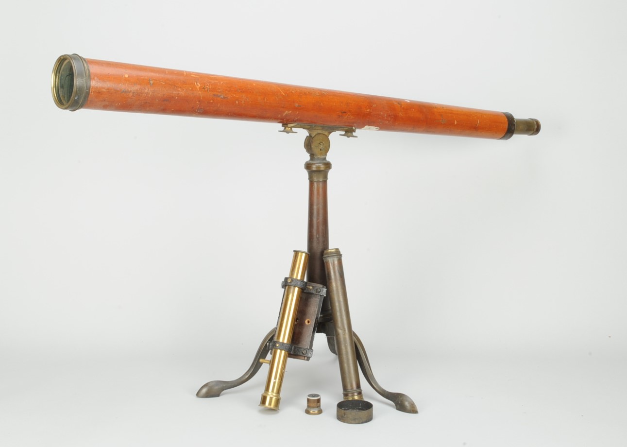 An early 19th Century 3in. Astronomical Table Telescope, with tapering body-tube, 960mm long,