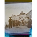 Glass Plate Negatives, UK, 3¼in sq copy-negatives, including Blackpool Tower street scene and from