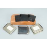 A Hasselblad Sheet Film Holder Set, with one sheet film adapter back, eight 6x6 sheet film