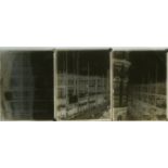 Glass Plate Negatives, quarter-plate - including construction of steel girder frame of the new