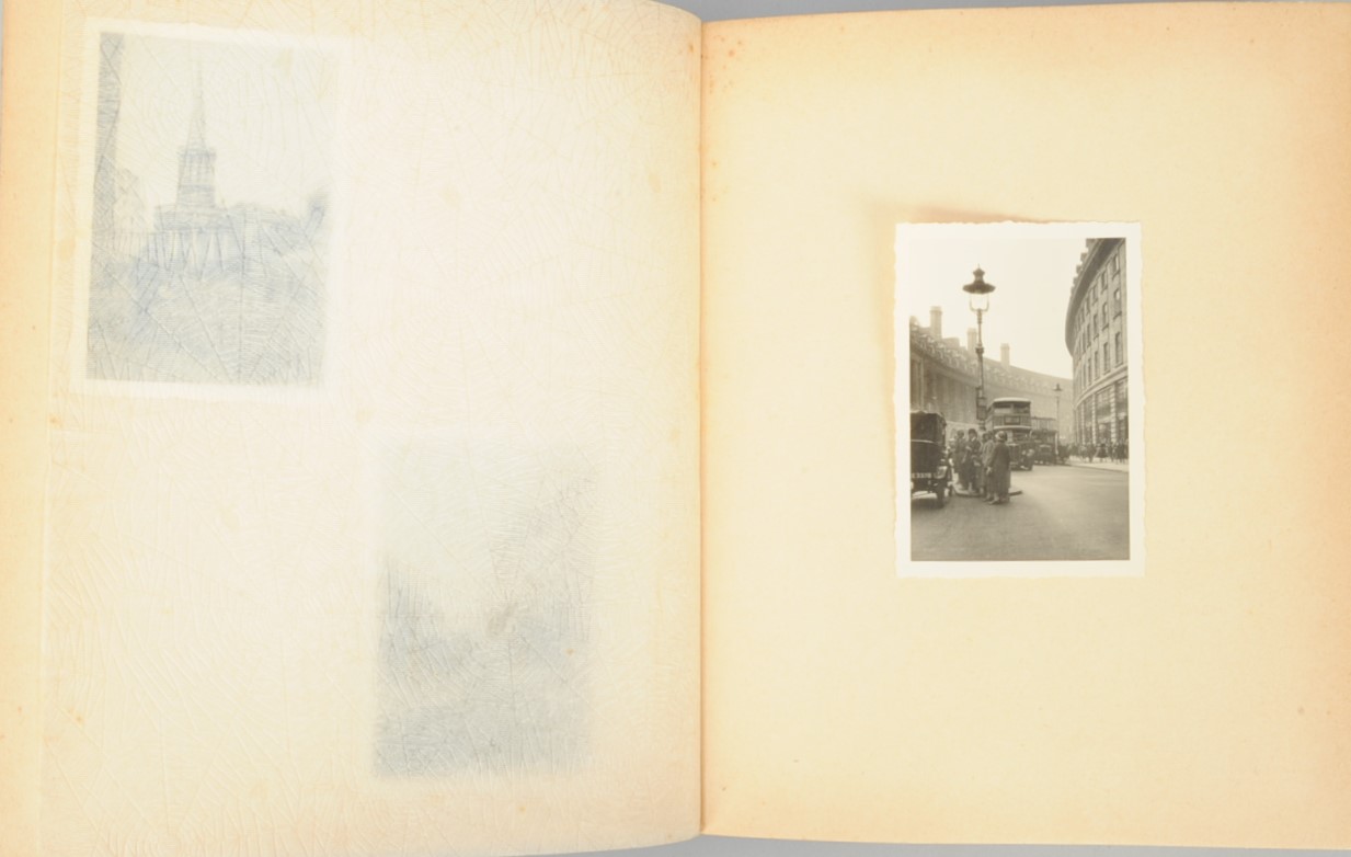 Amateur Silver Print Travel Snapshot Albums, probably Swiss, half-morocco, octavo, including