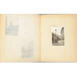 Amateur Silver Print Travel Snapshot Albums, probably Swiss, half-morocco, octavo, including