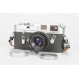 A Leica M4 Camera serial no. 1191067, 1968/9, shutter working, self-timer working, body F, signs