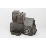 A Butchers Popular Pressman SLR Plate Camera, 5½ x 3¼in., body F, with a Dallmeyer Pentac 6½in. f/