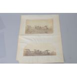Two albumen prints of De Beer's Farm Diamond Fields 1871 later named Kimberley, two apparently