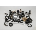 Leitz Close Up Accessories, two Focoslide sliding focusing stages, an aperture setting ring VTOOX,