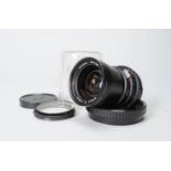 A Hasselblad Carl Zeiss 50mm f/4 T* Distagon Lens, Serial no 5711382, barrel G-VG, light marks,