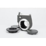 A Leitz Visoflex III Mirror Reflex Housing, for M bayonet cameras and lenses, no viewfinder,