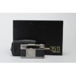 A Nikon 35 Ti Quartz Date Compact Camera, serial no. US 4014643, titanium body, powers up, shutter