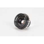 A Dallmeyer Septac Anastigmat 2in f/1.5 Lens, serial no. 568807, black, barrel G, elements P-F,