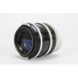 A Carl Zeiss 135mm f/3.5 Sonnar Lens, for Hasselblad 1600F/1000F cameras, serial no 1135617,