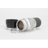 A Leitz Elmar 135mm f/4 Lens, serial no. 1824771, 1960, Leica screw mount, barrel G, elements F-G,