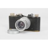 A Black Leica I Camera, serial no. 64474, 1931, standardised mount, shutter working, shutter