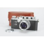 A Reid III Military Issue Rangefinder Camera, serial no P3027, later type with flash sync sockets,