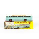 A Dinky Toys 953 Continental Touring Coach, turquoise body, white roof, 'Dinky Continental Tours'