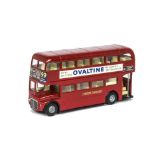 A Tri-ang Spot-On No.145 Routemaster Bus, red London Transport bus, route 284, 'Ovaltine'