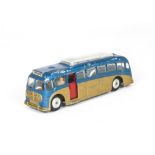 A Mettoy Castoys 718 Paxton Observation Coach, large scale model with metallic blue and gold body,