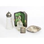 A collection of Victorian and later silver, various items including a Victorian silver fronted