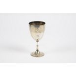 A Victorian silver trophy goblet for the Tewkesbury Regatta 1876, hallmarks suggest John Fredrick