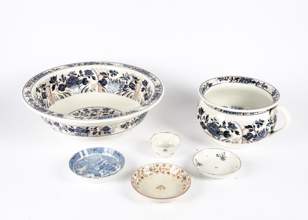 A mixed group of 18th and 19th Century English porcelain, consisting of a pair of Wedgwood '