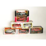 Burago Larger Scale Models, boxed 1:24 scale models including 0137 Lamborghini Countach, 1502 Jaguar