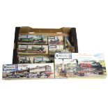 Unmade Kitmaster OO Gauge Railway Locomotive and Motorcycle Kits, all in original boxes,