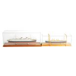 Classic Ship Collection Models, CSC 019 'Rex' and CSC 020 'Kaiser Wilhelm', both presented in