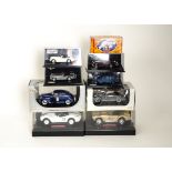 Modern Diecast Cars, a boxed/cased collection of mostly 1:43 scale vintage and modern cars including