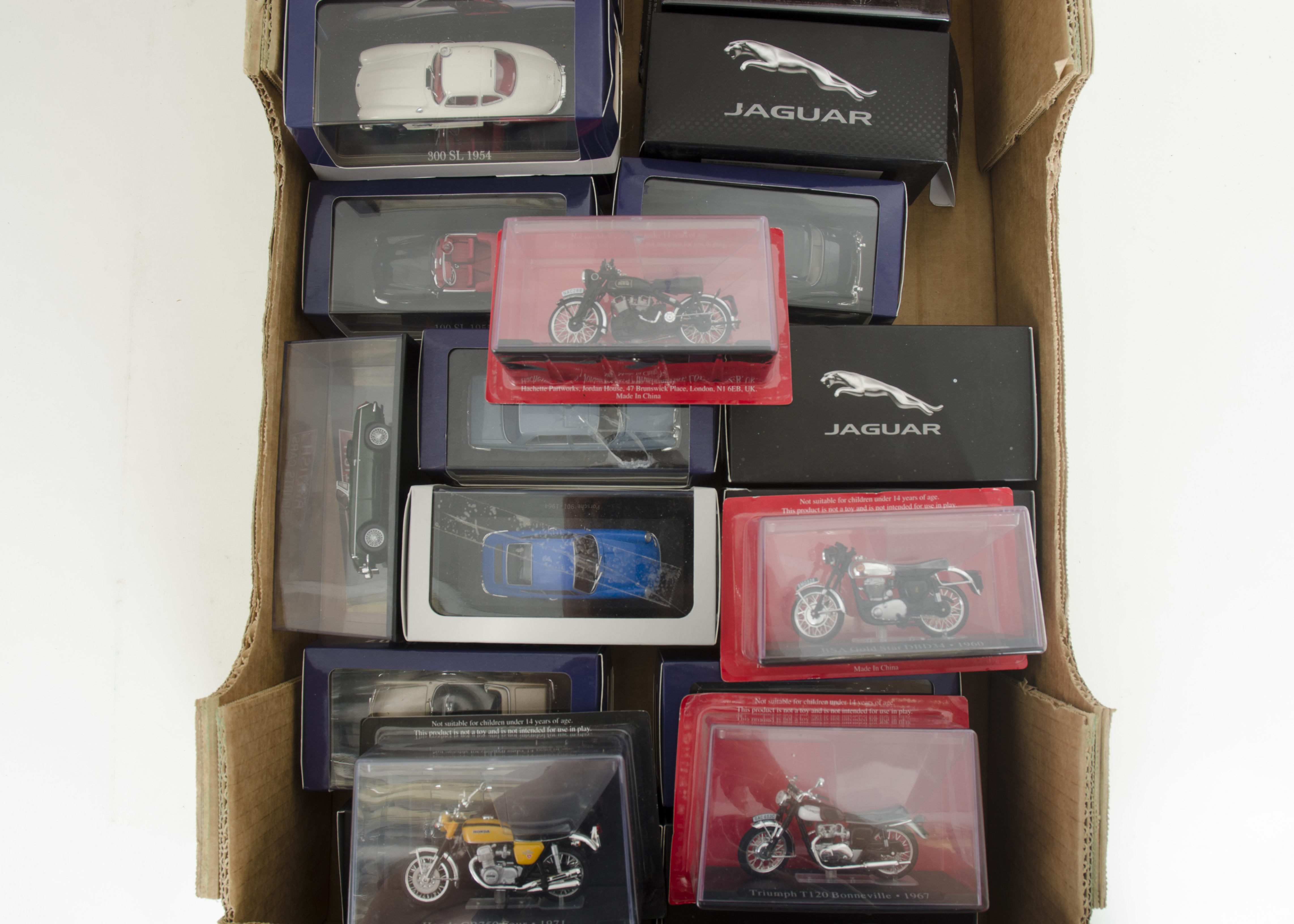 Atlas Editions and Other Cars and Motor Bikes, a boxed/cased collection of Atlas Edition models