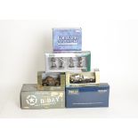 Modern Military Vehicles and Figures a boxed collection of mostly WW11 era models including Corgi
