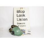 A Collection of Modern-era Railwayman's Equipment Repro Posters and Other Items, including an EWS