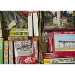 Unmade HO Scale Kit Buildings by Pola and Others, including limited edition Pola HO 825 'Zum