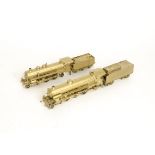 Continental HO Gauge Brass/Gold-finished Locomotives by Rivarossi, two uncommon limited edition