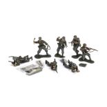 Collectors Showcase WW2 German Troops including Anti Tank gun with 3 pce crew and 3 pce shells,