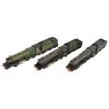 Hornby Dublo 00 Gauge 2-Rail Locomotives, BR black Class 8f 2-8-0 48073 and 48109 and BR green