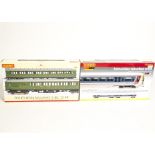 Hornby 00 Gauge SR and BR EMU 2-Car Train Packs, R3161 SR green 2-BIL 2114 Pack and R2893 Network