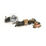 Kit- and Scratch-built 009 Gauge American-style Locomotives, brass kit-built Baldwin-style 0-4-0