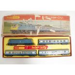 Tri-ang Hornby R644 Inter-City Passenger Set, comprising BR blue E3001 single pantograph