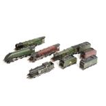 Hornby Dublo 00 Gauge 3-Rail Steam Locomotives, BR black 0-6-2T, LMS maroon 'Duchess of Atholl',