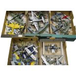 Large quantity of various makers 1:48 scale plastic Model and kit built Models WW11 and later