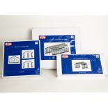 Heljan Finescale O Gauge Unmade Building Kits, comprising one ref 9500 'Modern depot' (8-bay), three