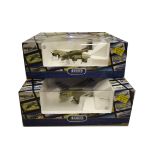 Franklin Mint Armour Collection WWII Aircraft, a Boxed duo of 1:48 scale models comprising,