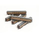 Rivarossi HO Gauge British Outline LMS Coaches, All 3rd (2), 3rd/Brake and Al First (2), unboxed