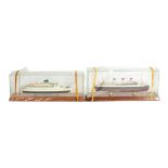 Classic Ship Collection Models, CSC 035 'Albatross' and CSC 017 'Cap Arcona', presented in plastic