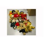 Large collection of Teddy Bears and other Soft Toys, including Paddington, Rupert, Pandas, Chimps,