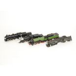Assorted HO Gauge American Steam Locomotives by Various Makers, including a repainted/modified early
